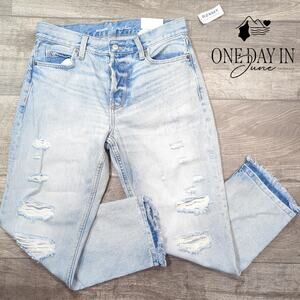 Old Navy High Rise Slouchy Straight Crop Jeans Size 2